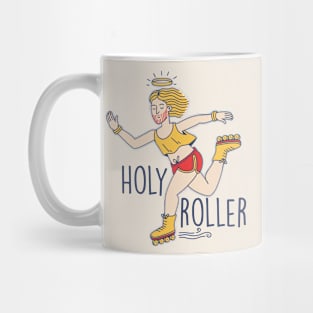 Funny Rollerblading Jesus | Holy Roller Mug